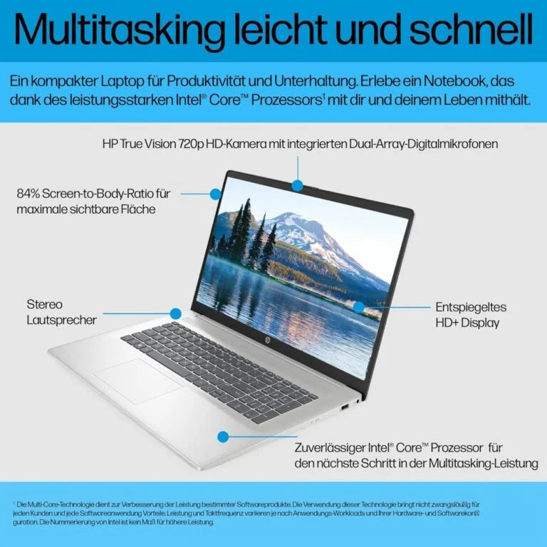 HP Laptop 17 mit Intel Core i7-1355U